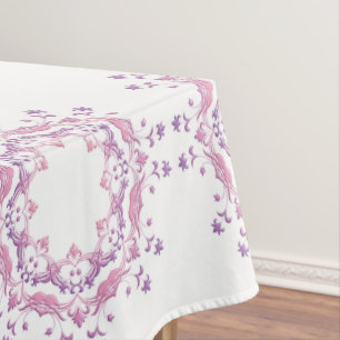 Ethnic floral gradient mandala tablecloth