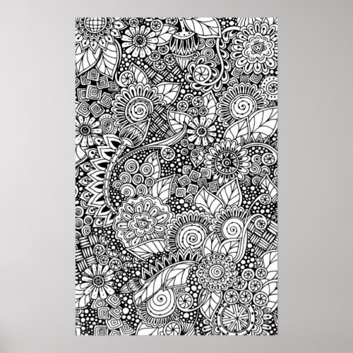 Ethnic Floral Inspired 2 Poster