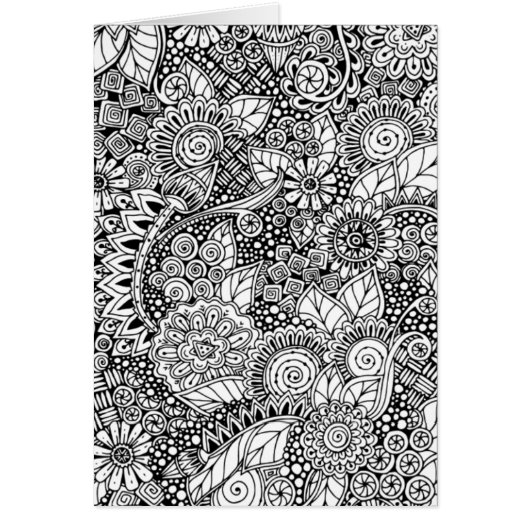 Ethnic Floral Inspired Cards (Front)