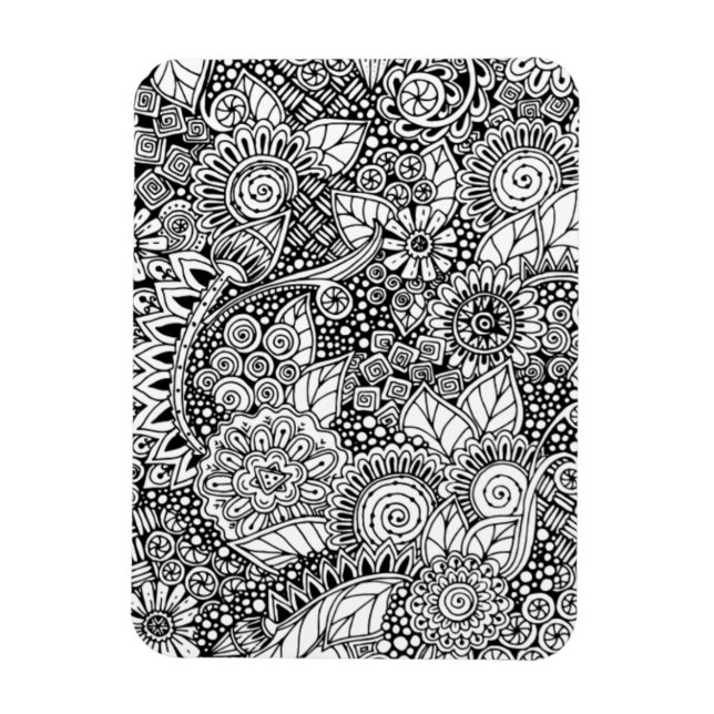 Ethnic Floral Inspired Magnet (Vertical)