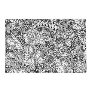Ethnic Floral Inspired Placemat