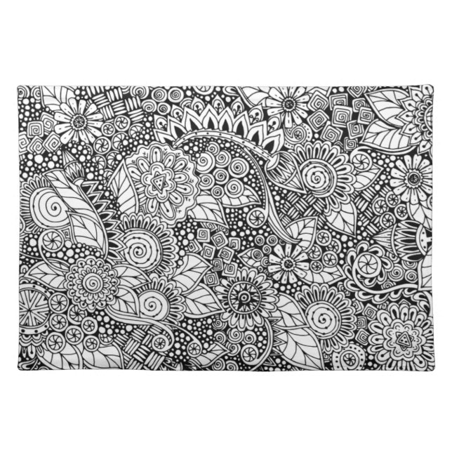 Ethnic Floral Inspired Placemat (Front)