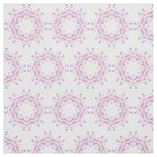 Ethnic floral manda pattern fabric