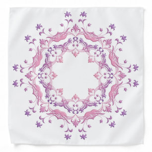 Ethnic floral mandala. bandana