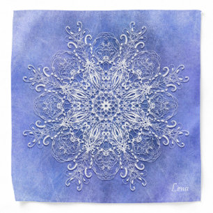 Ethnic floral mandala. bandana