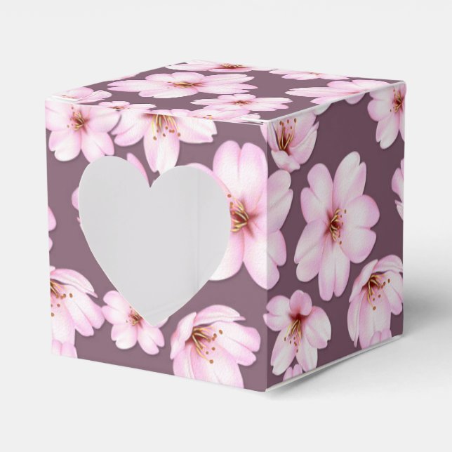 Ethnic Floral Retro Favor Boxes (Front Side)