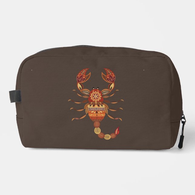 Ethnic Floral Scorpion Dopp Kit (Front)