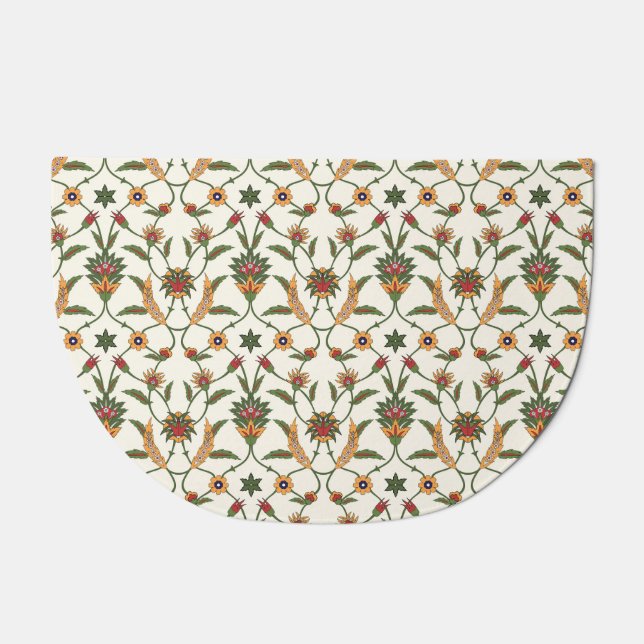 Ethnic Floral: Stylish Seamless Ornament. Doormat (Front)
