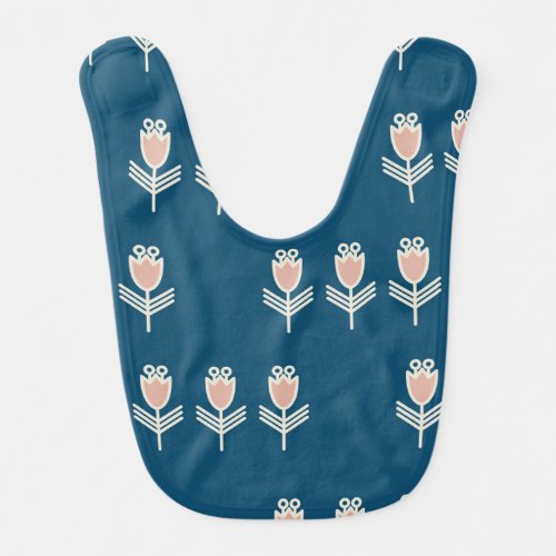 Ethnic Floral Vintage Decorative Ornament Baby Bib