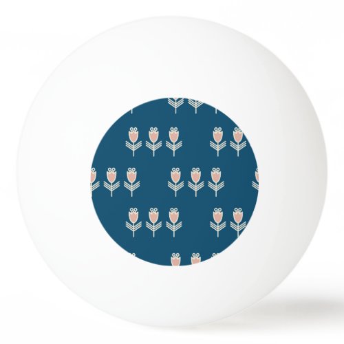 Ethnic Floral: Vintage Decorative Ornament Ping Pong Ball