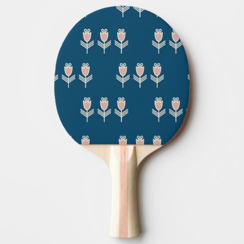 Ethnic Floral Vintage Decorative Ornament Ping Pong Paddle