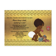 Ethnic Gender Neutral Gold Chevron Book Request