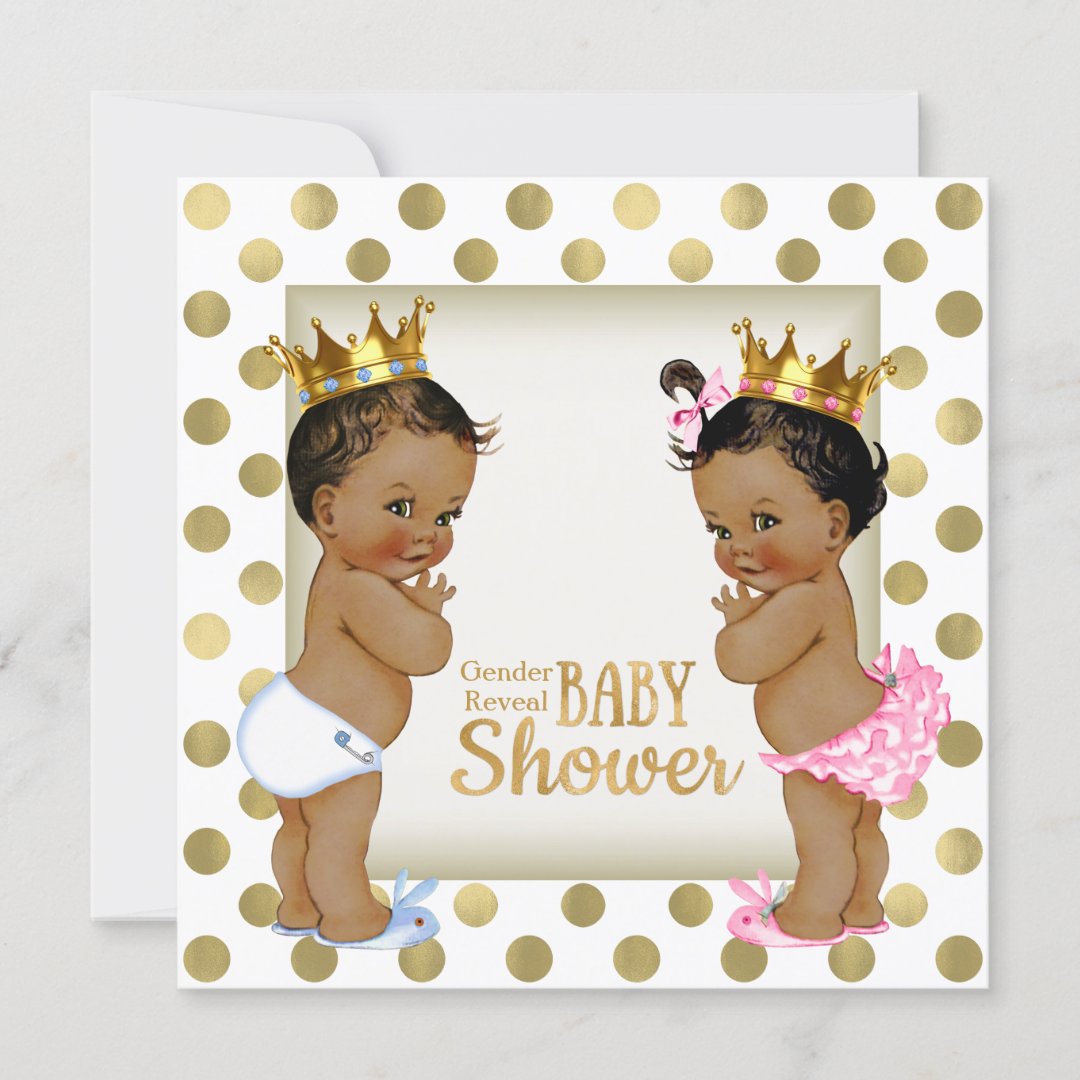 Ethnic Gender Reveal Baby Shower Invitation | Zazzle