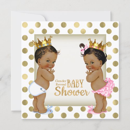 Ethnic Gender Reveal Baby Shower Invitation