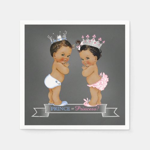 Ethnic Gender Reveal Prince Princess Napkins