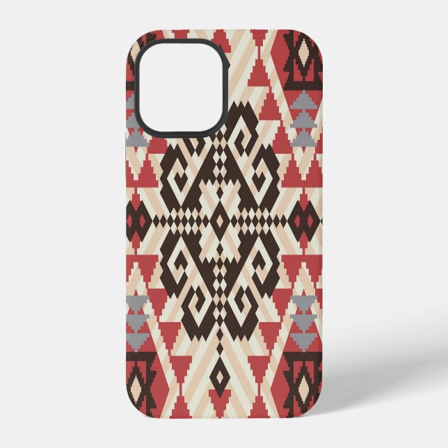 Ethnic Geometric: Abstract Seamless Iphone Case (Back)