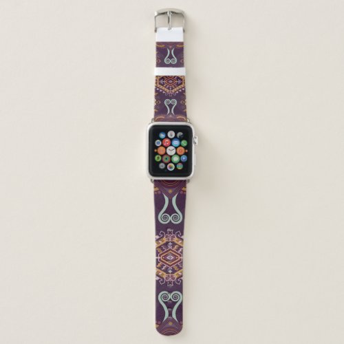 Ethnic Geometric Colorful Seamless Design Apple Watch Band