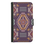 Ethnic Geometric Colorful Seamless Design Samsung Galaxy S5 Wallet Case
