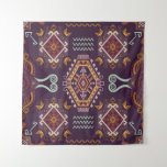 Ethnic Geometric Colorful Seamless Design Tapestry
