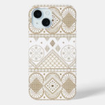 Ethnic Geometric Floral Tribal Seamless Pattern 2 iPhone 15 Case