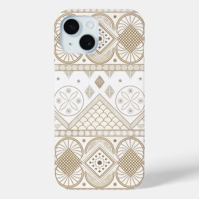 Ethnic Geometric Floral Tribal Seamless Pattern 2 Case-Mate iPhone Case (Back)