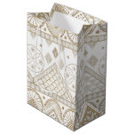 Ethnic Geometric Floral Tribal Seamless Pattern 2 Medium Gift Bag