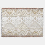 Ethnic Geometric Floral Tribal Seamless Pattern 2 Throw Blanket