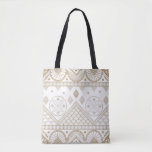 Ethnic Geometric Floral Tribal Seamless Pattern 2 Tote Bag