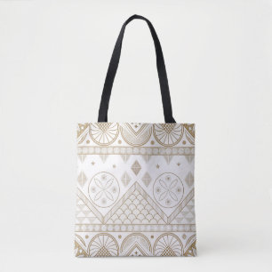 Ethnic Geometric Floral Tribal Seamless Pattern 2 Tote Bag