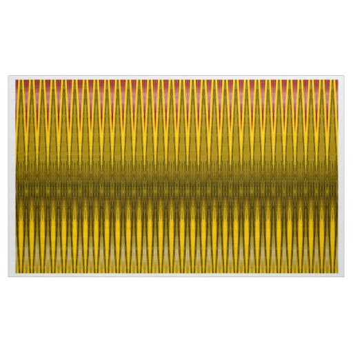 Ethnic Geometric Gold Fabric