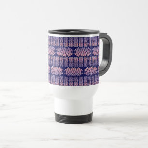 Ethnic Geometric Gradient Pattern  Travel Mug