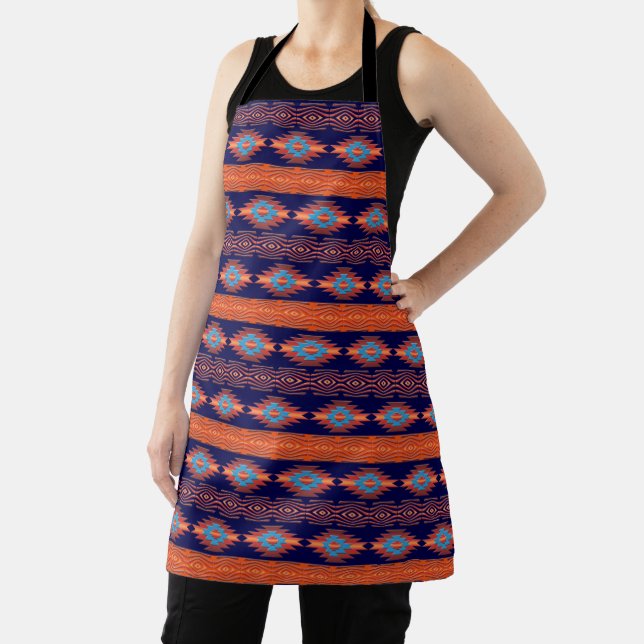 Ethnic geometric navaio pattern . Apron (Insitu)