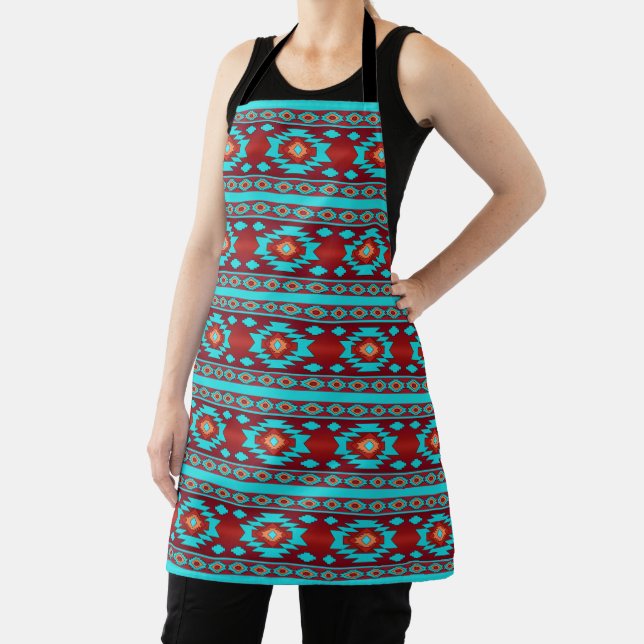 Ethnic geometric navaio pattern . Apron (Insitu)