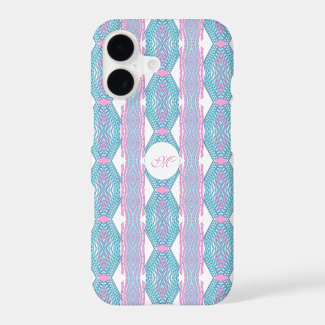 Ethnic geometric pattern iphone case (Back)