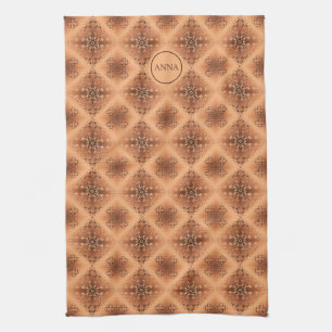 Ethnic geometric pattern. kitchen towel