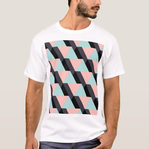 Ethnic Geometric Seamless Ornament T_Shirt