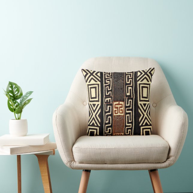 Ethnic Geometric Throw Pillow (Chair)