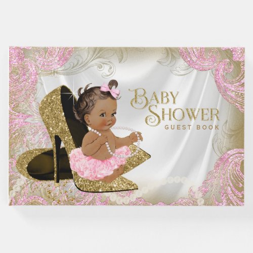 Ethnic Girl Baby Shower Guest Book