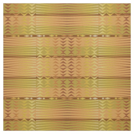 Ethnic golden african geometric pattern. fabric