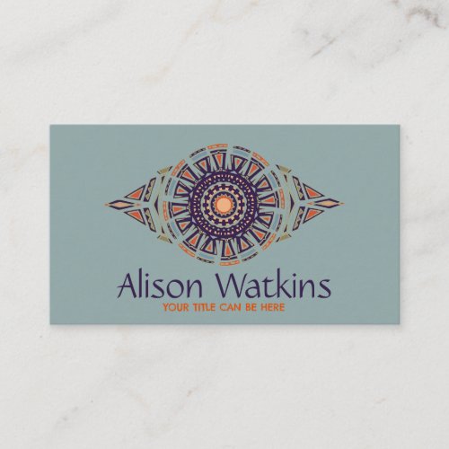 Ethnic Hand_Drawn Ornament  Business Card