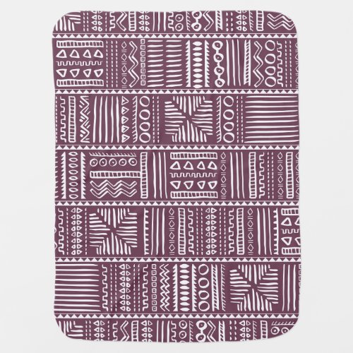 Ethnic hand drawn pattern vintage style baby blanket