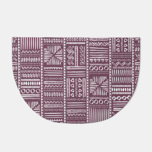 Ethnic hand drawn pattern: vintage style doormat