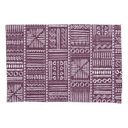 Ethnic hand drawn pattern vintage style pillow case