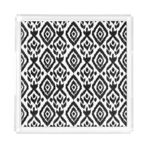 Ethnic hand-drawn, wrapping print pattern. acrylic tray