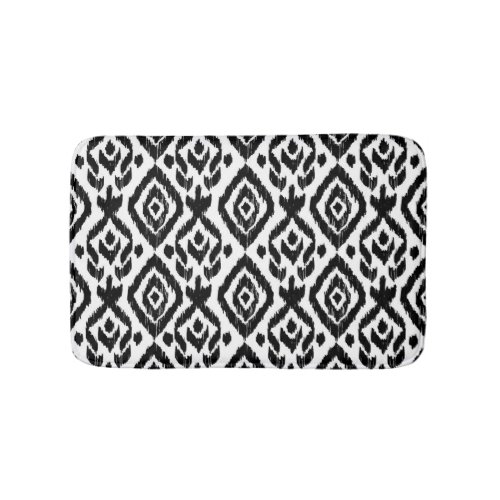 Ethnic hand_drawn wrapping print pattern bath mat