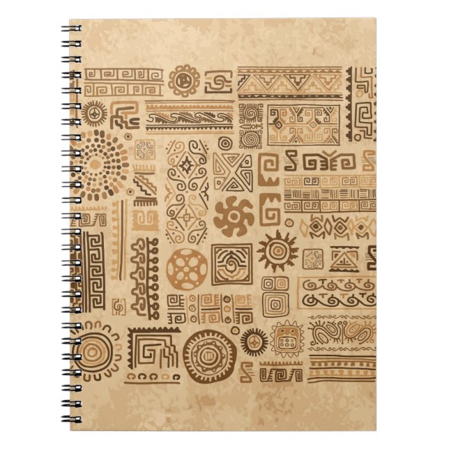 Ethnic handmade ornament notebook (Front)