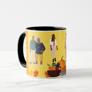ETHNIC HAPPY THANKSGIVING MUG