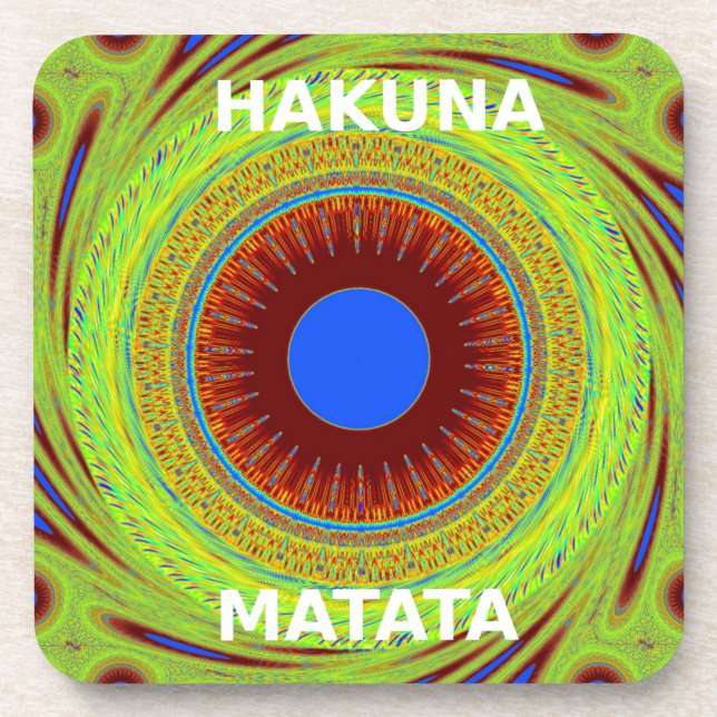 Ethnic Have a Nice Day and a Better Night Beverage Coaster (Front)