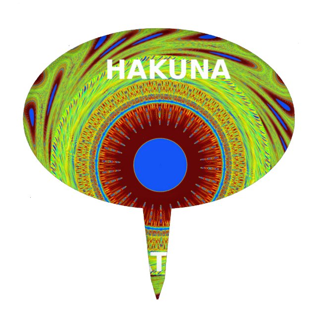 Ethnic Have a Nice Day and a Better Night Cake Topper (Front)