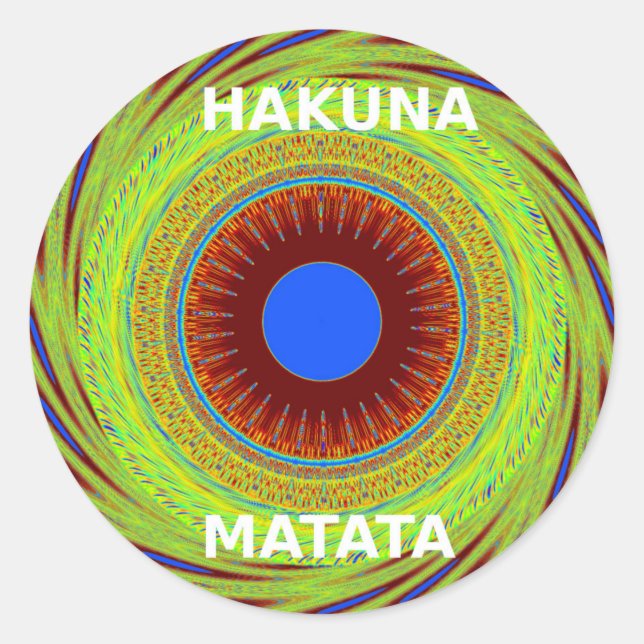 Ethnic Have a Nice Day and a Better Night Classic Round Sticker (Front)